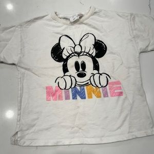 Zara Minnie Mouse Tshirt 2-3t